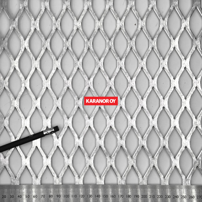 Karanor Oy - Verkkolevyt - 2074AFT ALUMIINI VERKKOLEVY 40,64×17,78 4,04×3,00 1250×2500mm 66%