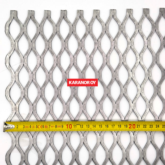 Karanor Oy - Verkkolevyt - 2074FT TERÄS VERKKOLEVY 39,12×18,29 4,72×2,74 1220×2440mm 66%