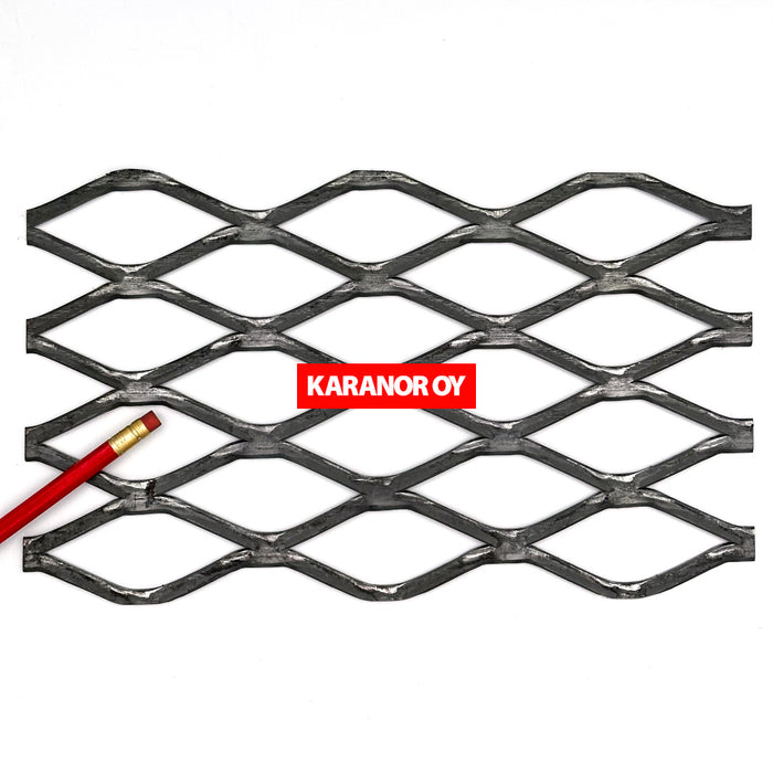 Karanor Oy - Verkkolevyt - 3393F TERÄS VERKKOLEVY 77,47×27,18 6,53×2,82 2440×1220mm 68%