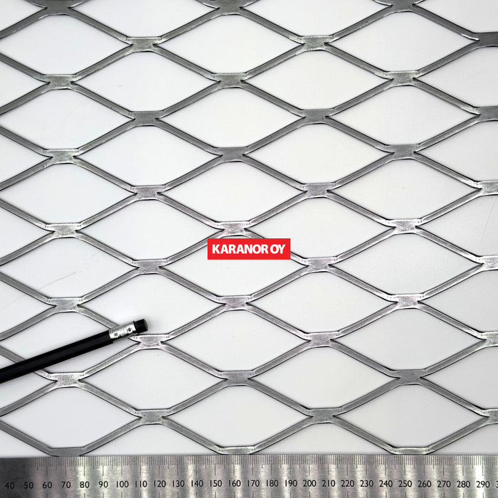 Karanor Oy - Verkkolevyt - 3395F TERÄS VERKKOLEVY 76,96×32,77 3,81×1,85 2440×1220mm 81%