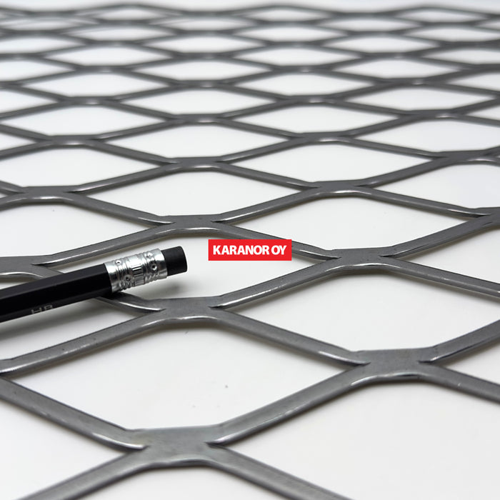 Karanor Oy - Verkkolevyt - 3395F TERÄS VERKKOLEVY 76,96×32,77 3,81×1,85 2440×1220mm 81%