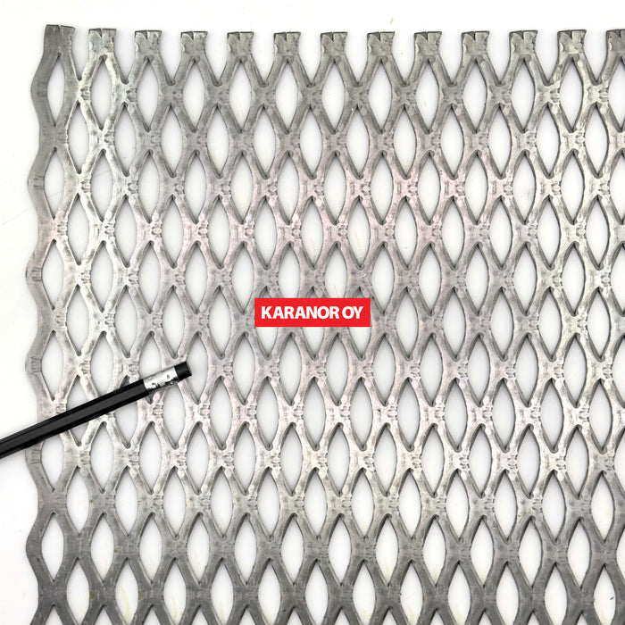Karanor Oy - Verkkolevyt - 6156FT TERÄS VERKKOLEVY 28,00×9,00 4,70×3,00 1220×2440mm 49%