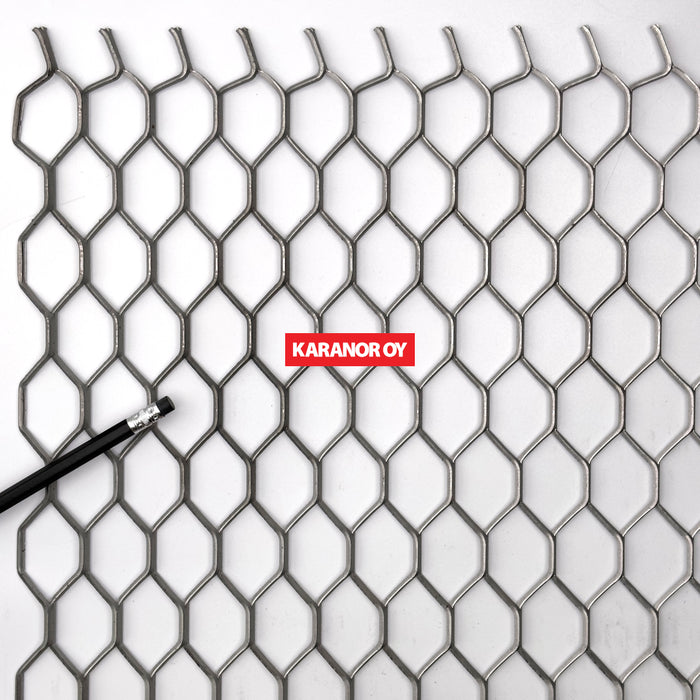 Karanor Oy - Verkkolevyt - HEX-3T TERÄS VERKKOLEVY 60,96×28,20 2,72×2,50 1500×3000mm 81%