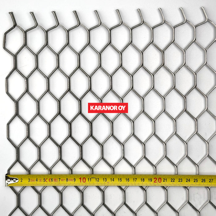 Karanor Oy - Verkkolevyt - HEX-3T TERÄS VERKKOLEVY 60,96×28,20 2,72×2,50 1500×3000mm 81%
