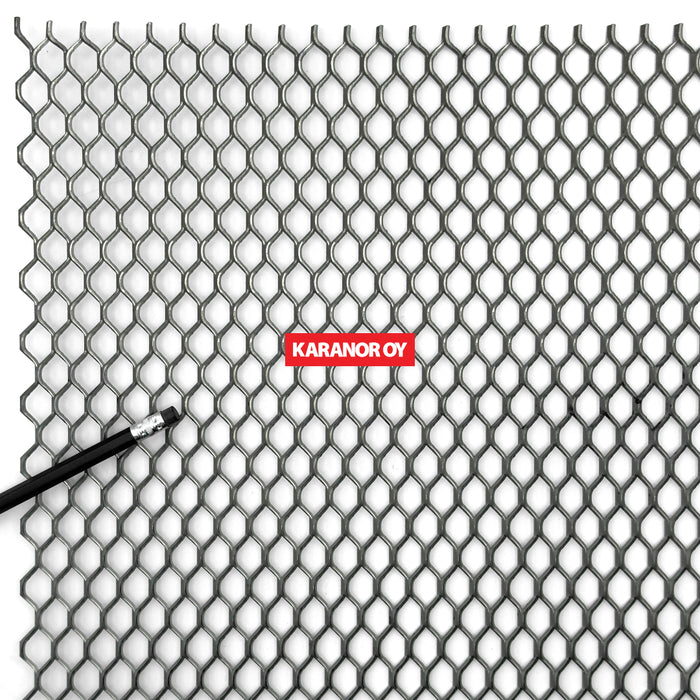 Karanor Oy - Verkkolevyt - HEX-6475T TERÄS VERKKOLEVY 25,40×12,00 2,20×2,00 1500×2440mm 63%