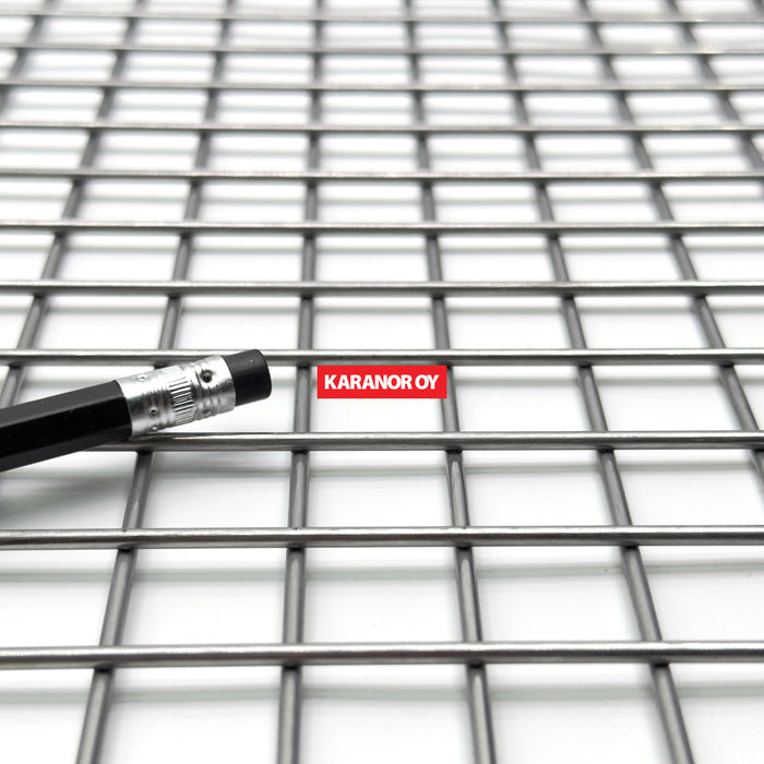 Karanor Oy - Hitsatut lankaverkot - MHK325251 TERÄS HITSATTU LANKAVERKKO 25×25 3 1250×2500mm