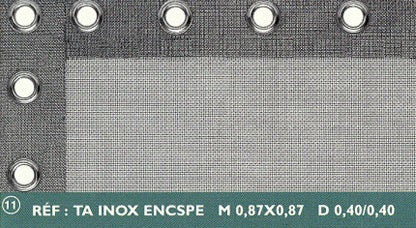 Karanor Oy - Kudotut lankaverkot - KUDONTATYYPPI: TA INOX ENCSPE M0,87X0,87 D0,40/0,40