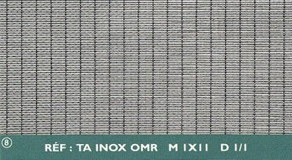 Karanor Oy - Kudotut lankaverkot - KUDONTATYYPPI: TA INOX OMR M1X11 D1/1