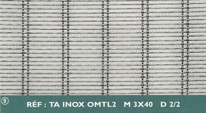 Karanor Oy - Kudotut lankaverkot - KUDONTATYYPPI: TA INOX OMTL2 M3X40 D2/2
