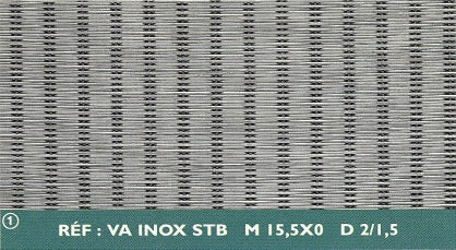 Karanor Oy - Kudotut lankaverkot - KUDONTATYYPPI: VA INOX STB M15,5X0 D2/1,5