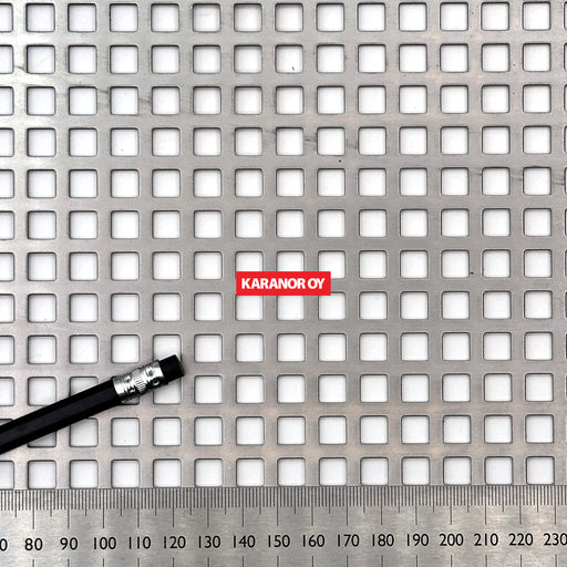 Karanor Oy - Reikälevyt - C8U12 TERÄS REIKÄLEVY 1×1000×2000MM 44,4%