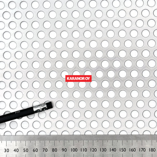 Karanor Oy - Reikälevyt - R8T12 TERÄS REIKÄLEVY 1×1000×2000MM 40,3%